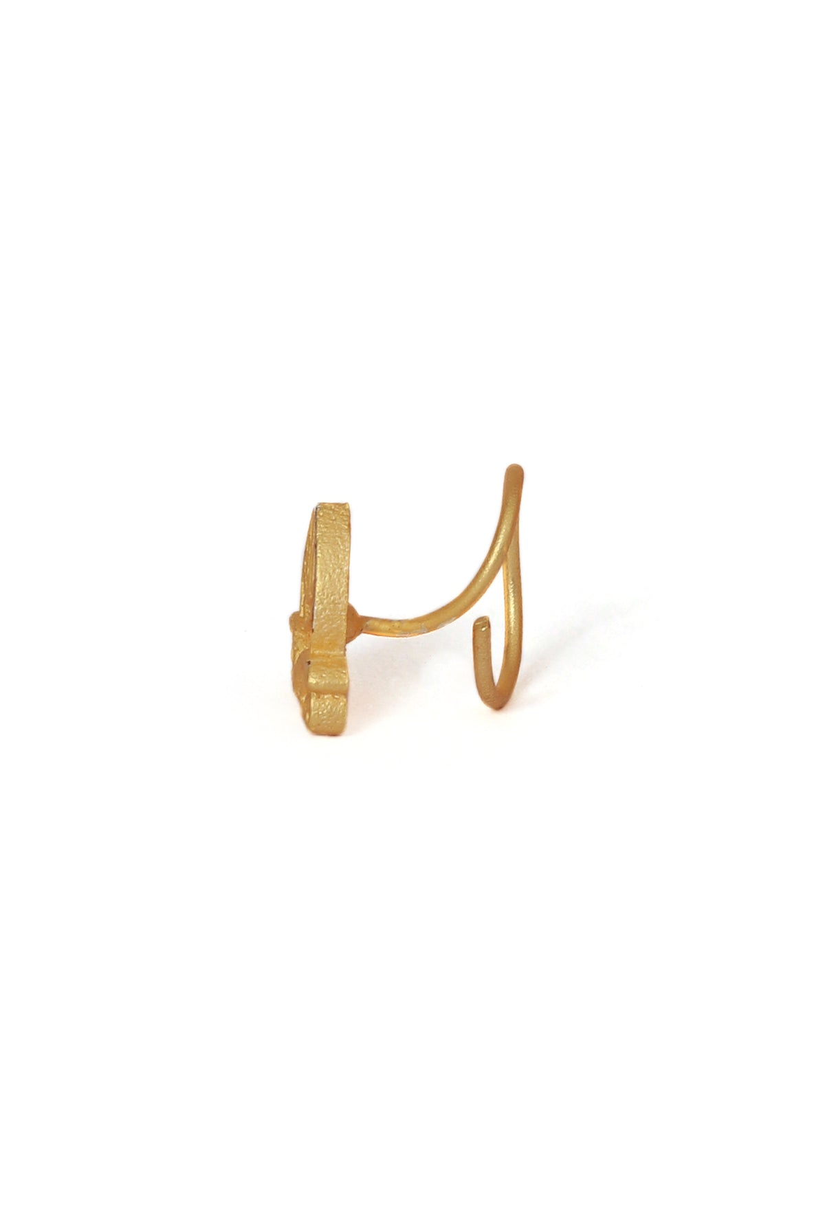 Ancient Motif Brass Gold Nosepin