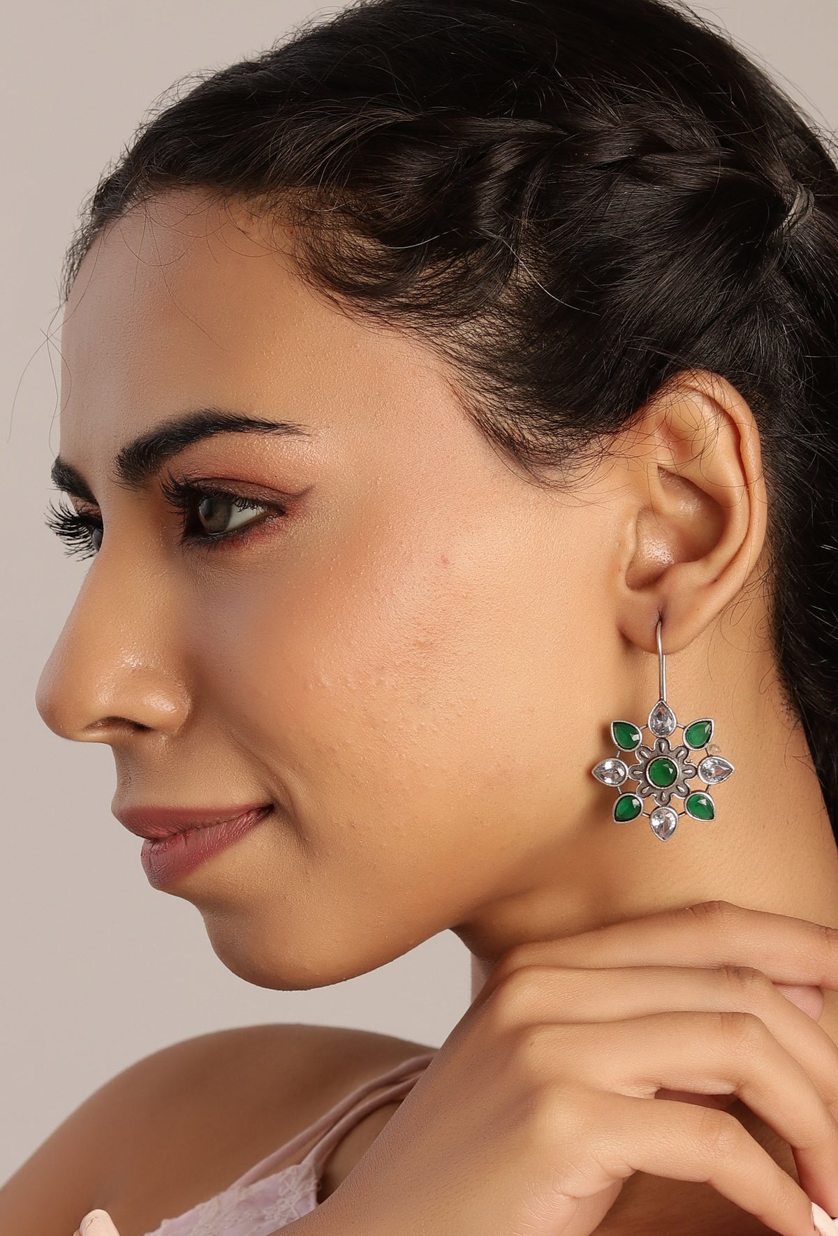 Emerald Bloom Earrings