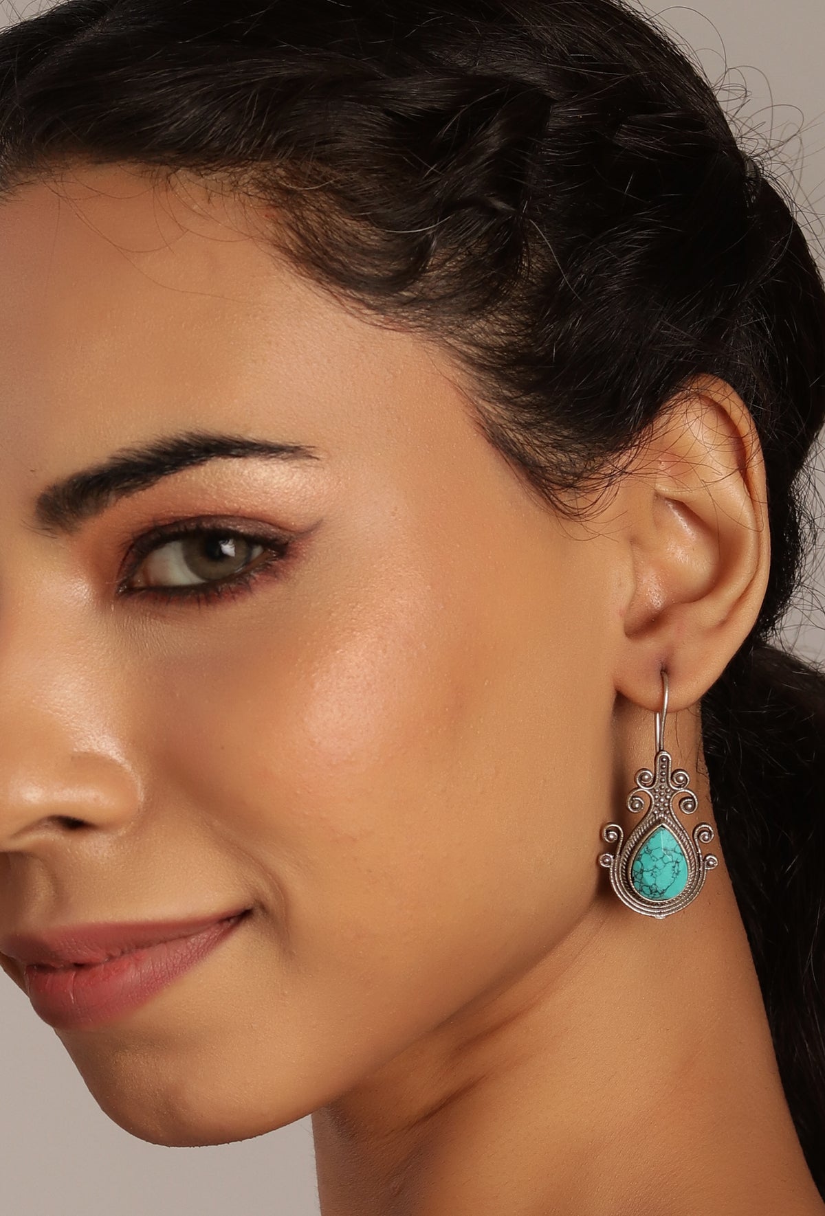 Turquoise Teardrop Elegance Earrings