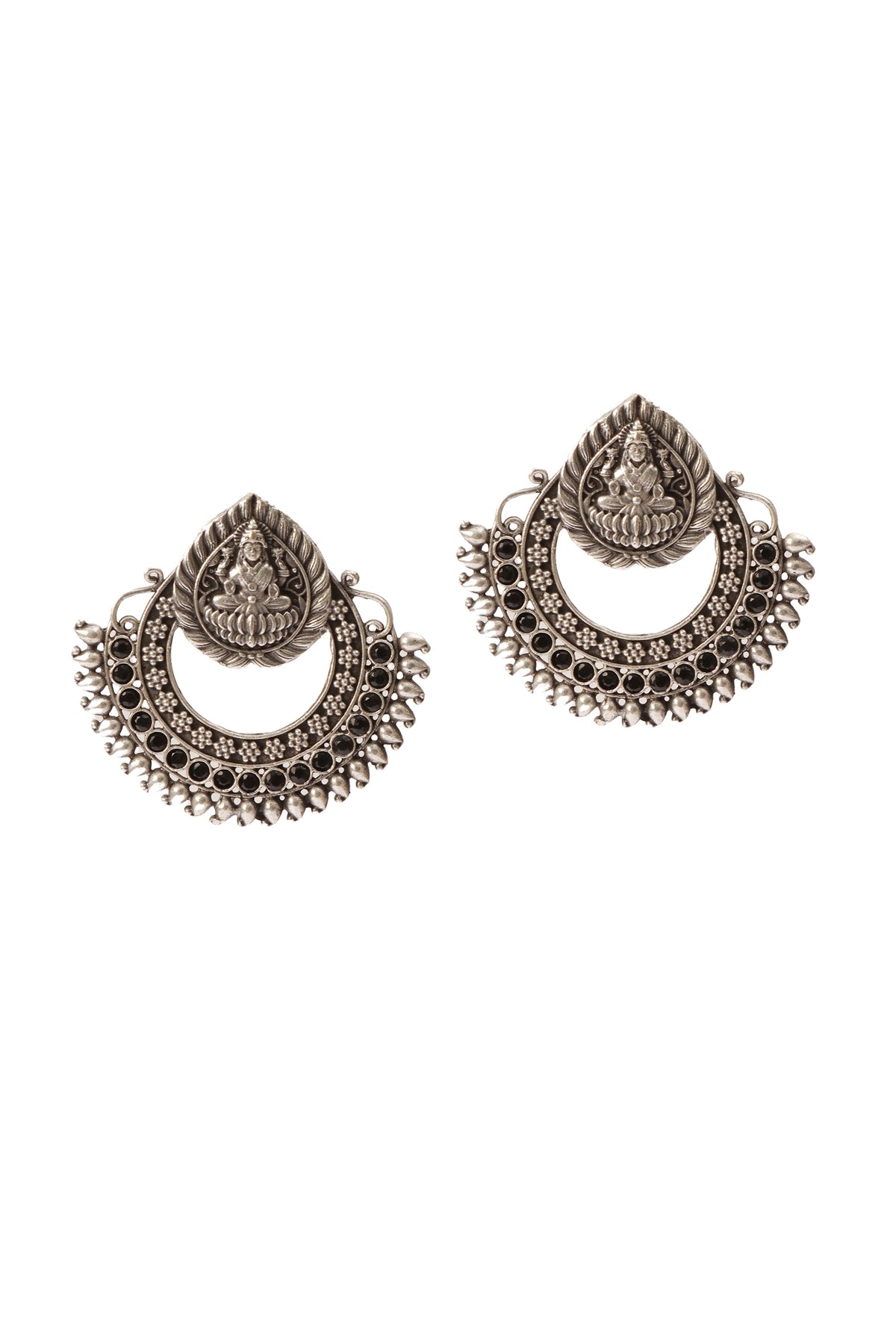 Laxmi Semi Flower Earrings