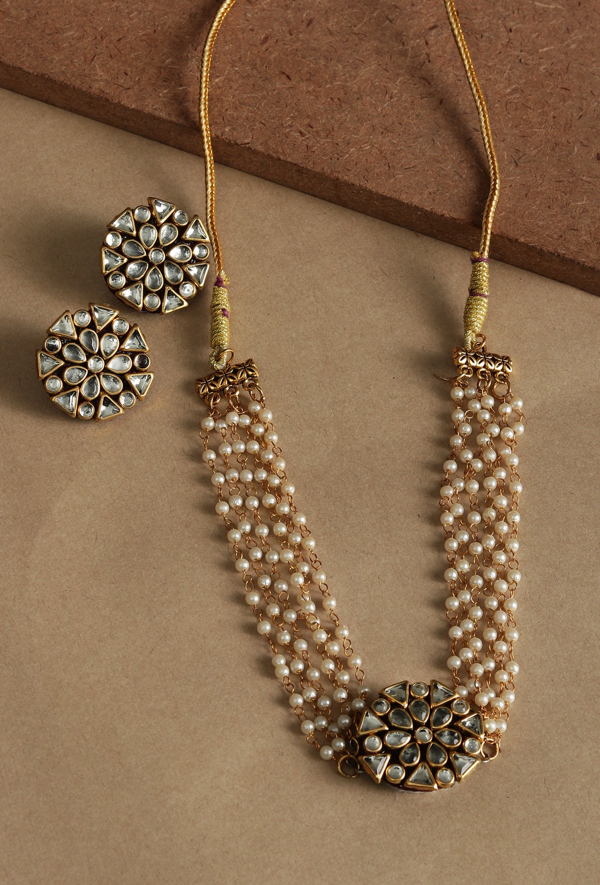 Regal Kundan Pearl Choker Set