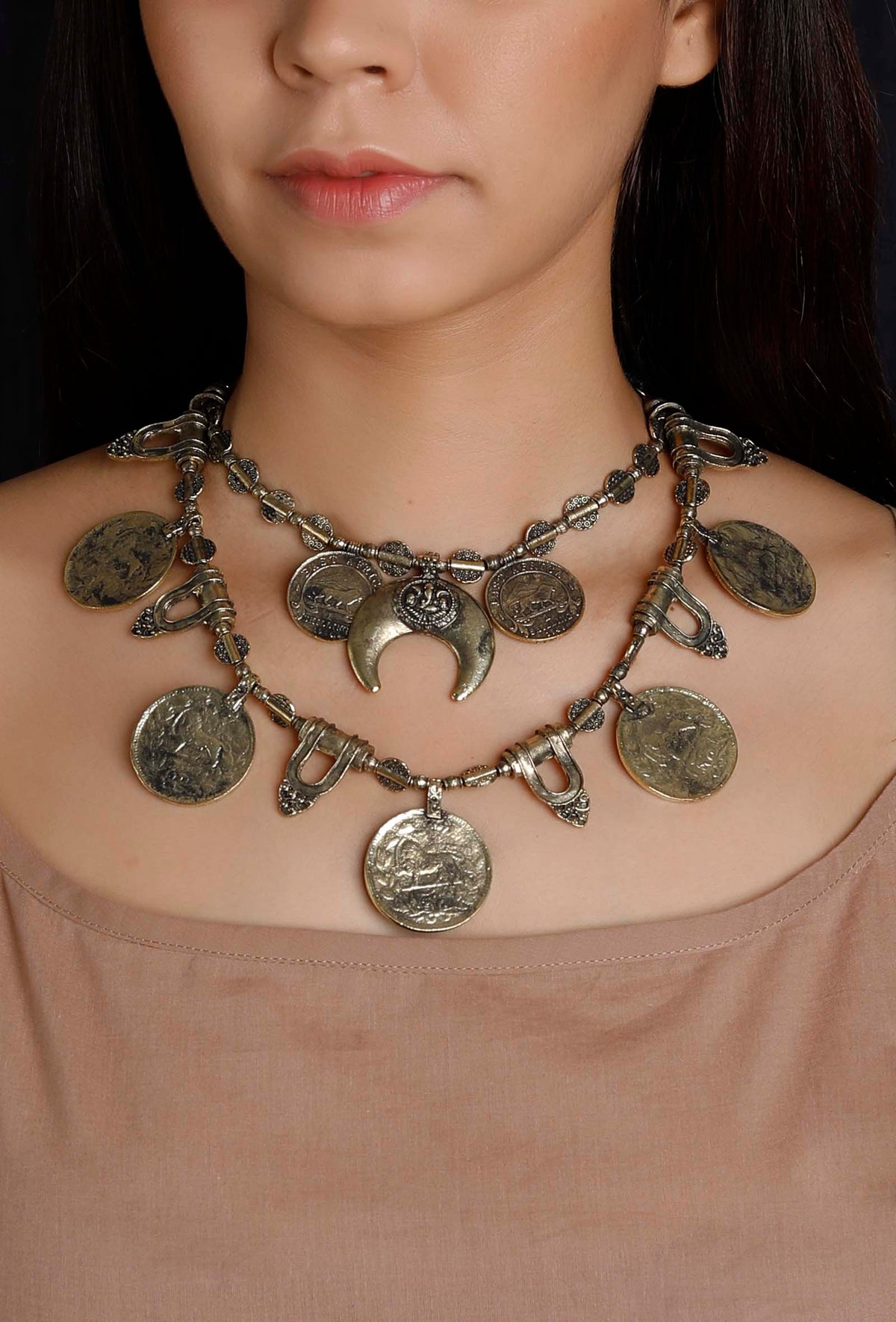 Yamuna German Silver Necklace