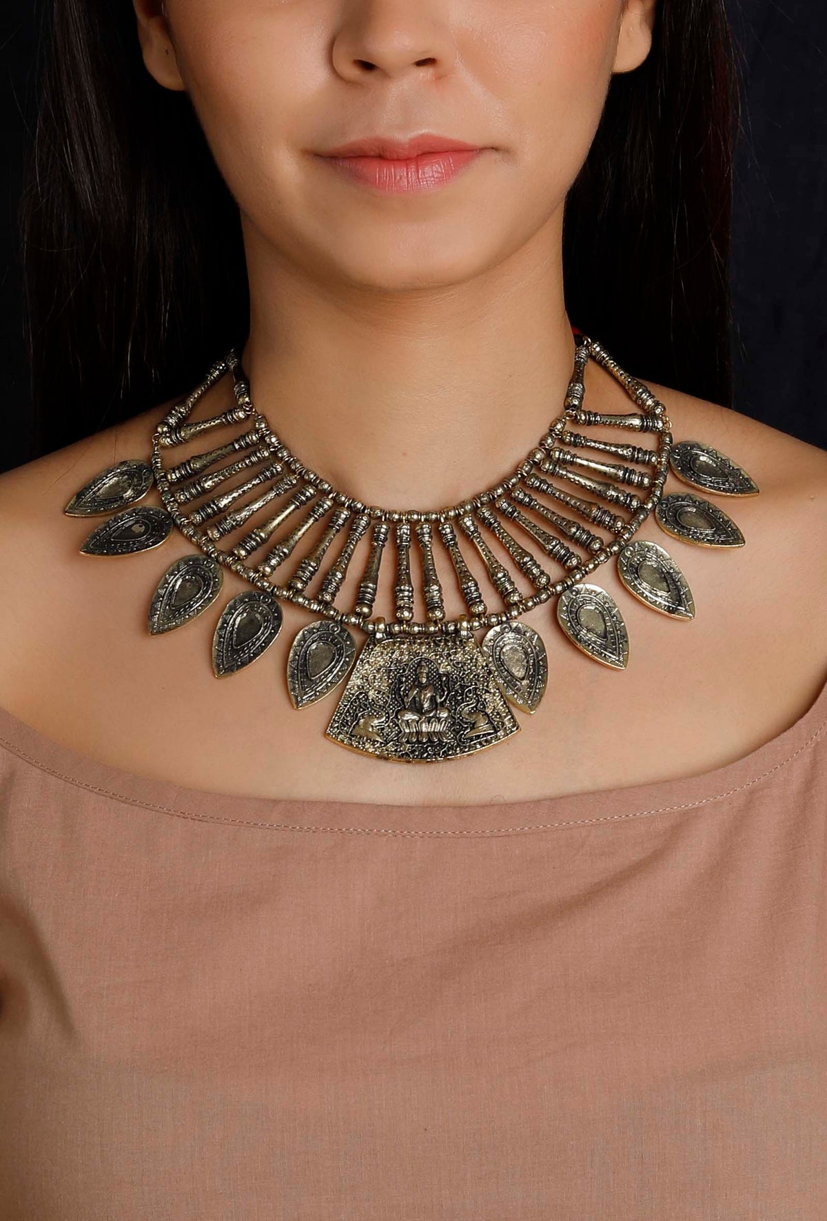 Lakshmi German Silver Necklace