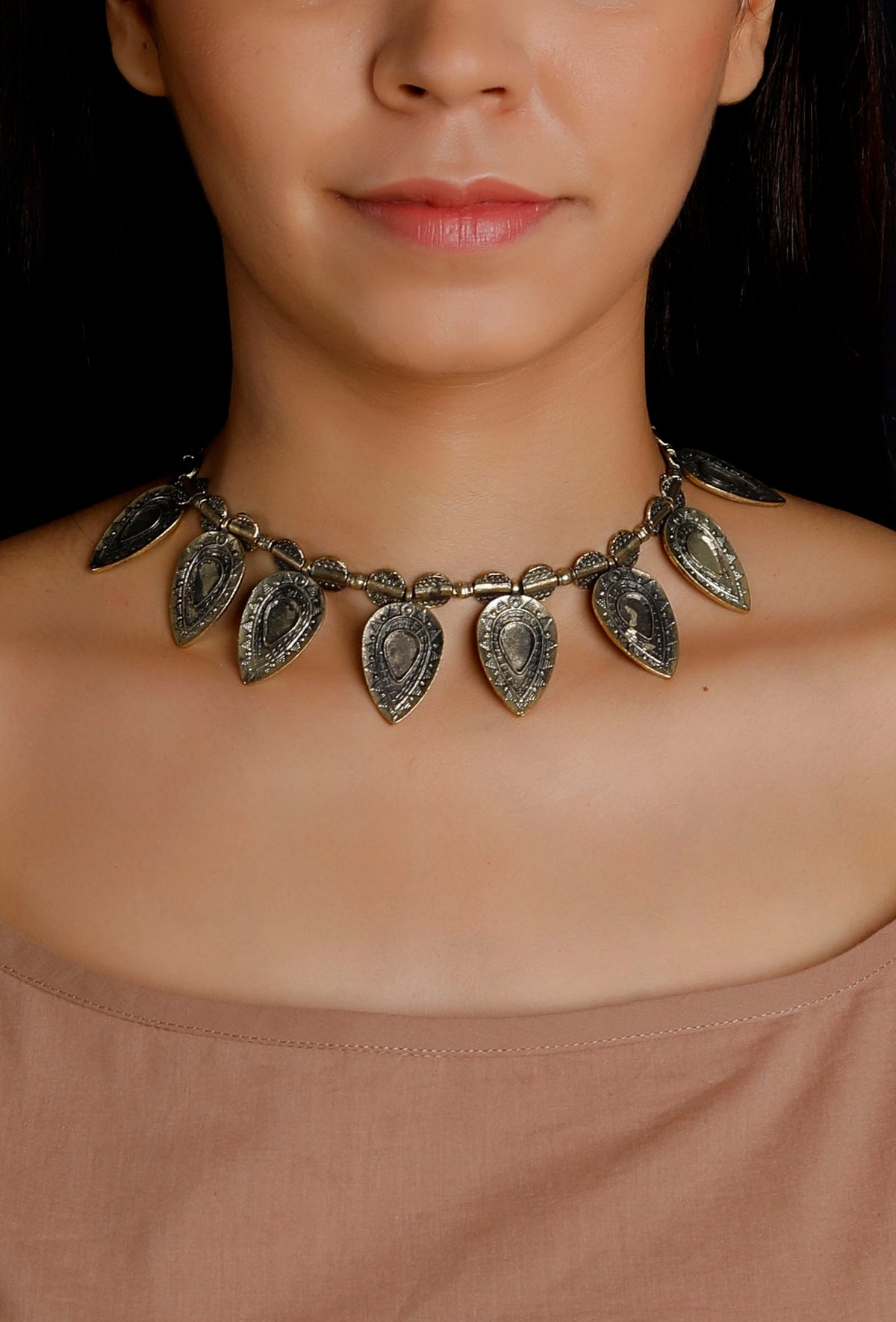 Vidhya German Silver Necklace