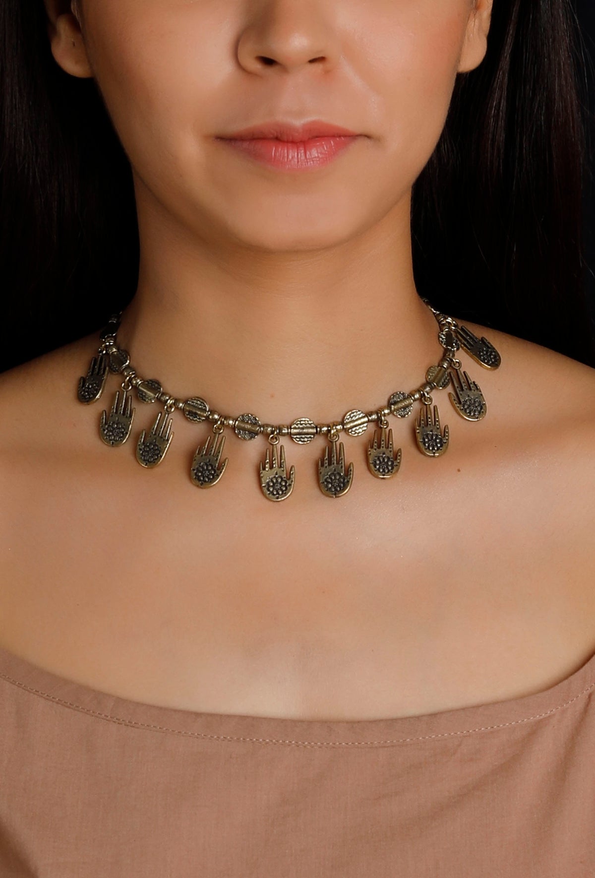 Subhadra German Silver Necklace