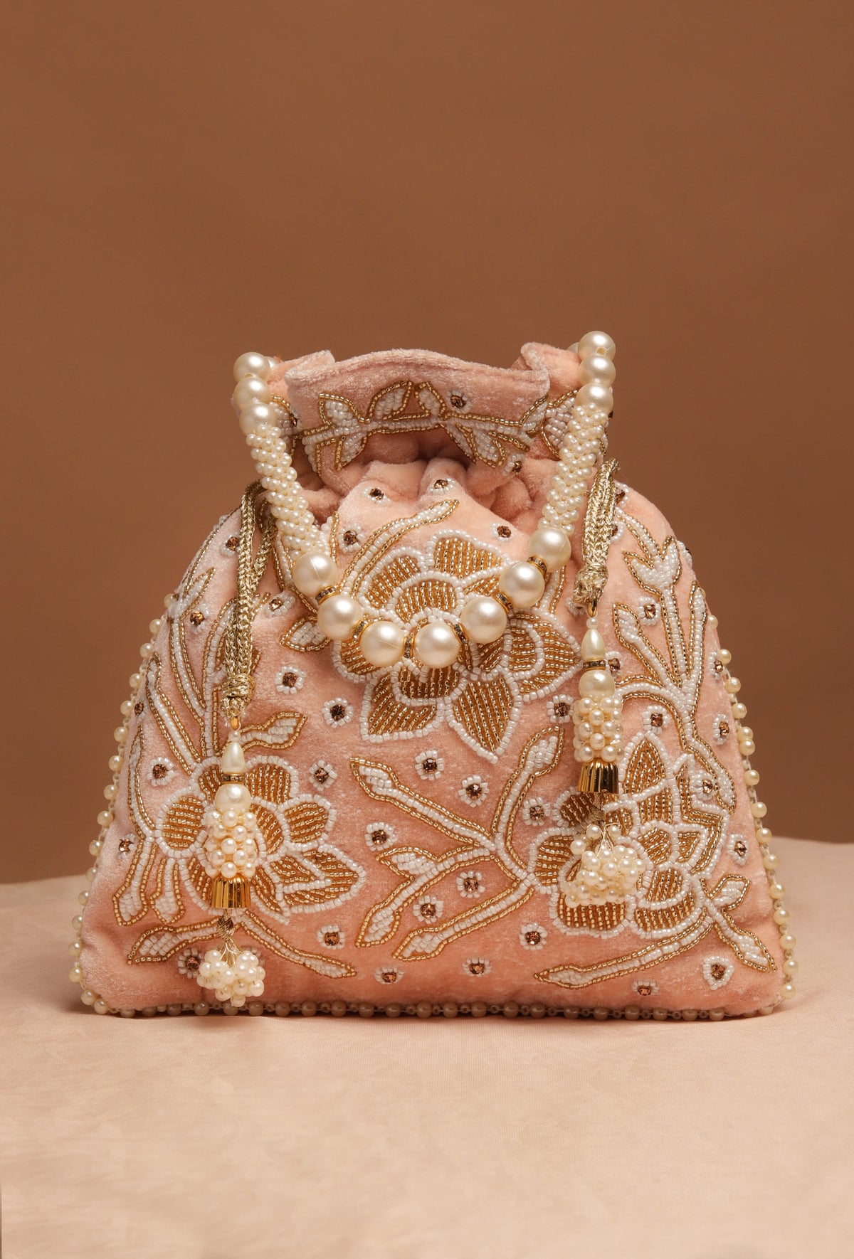 Serene Pink Stone Potli