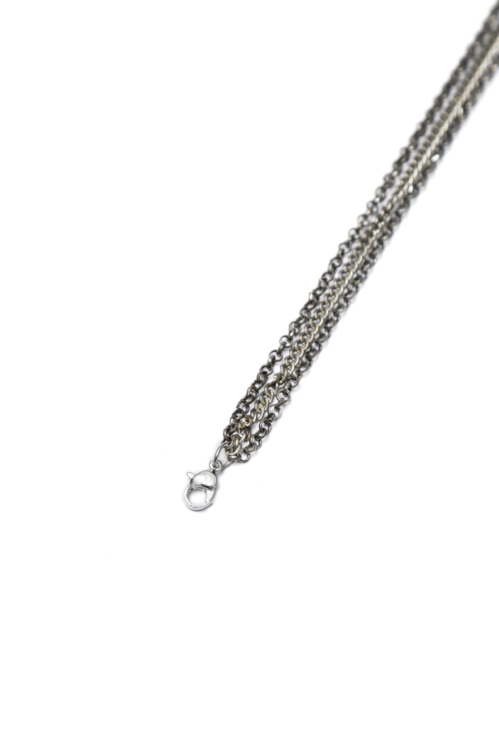 Set of 2: Multi-String silver plated brass Anklet