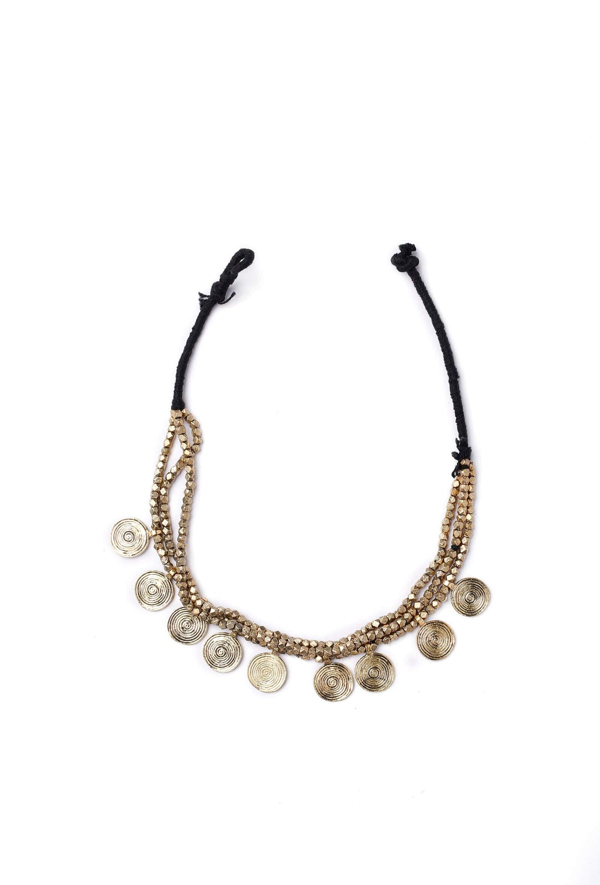 Dhokra-Inspired Golden Finish Necklace
