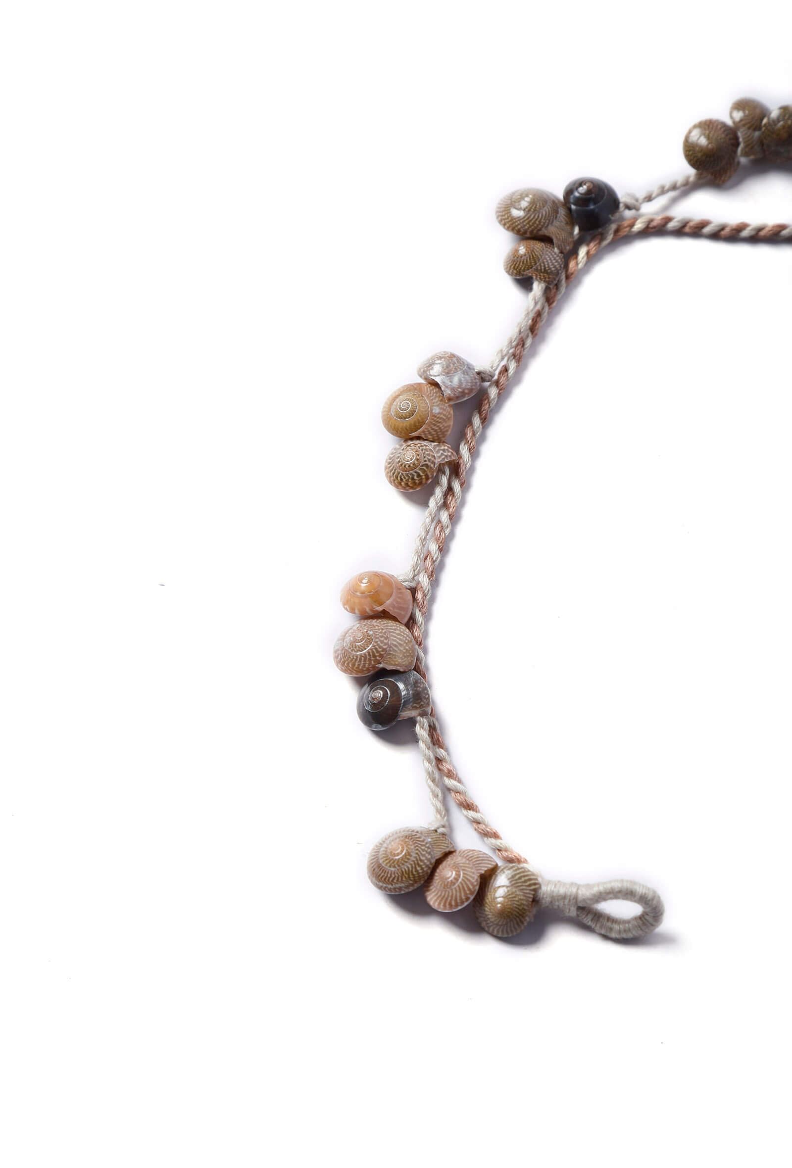 Brown Seashell Anklet
