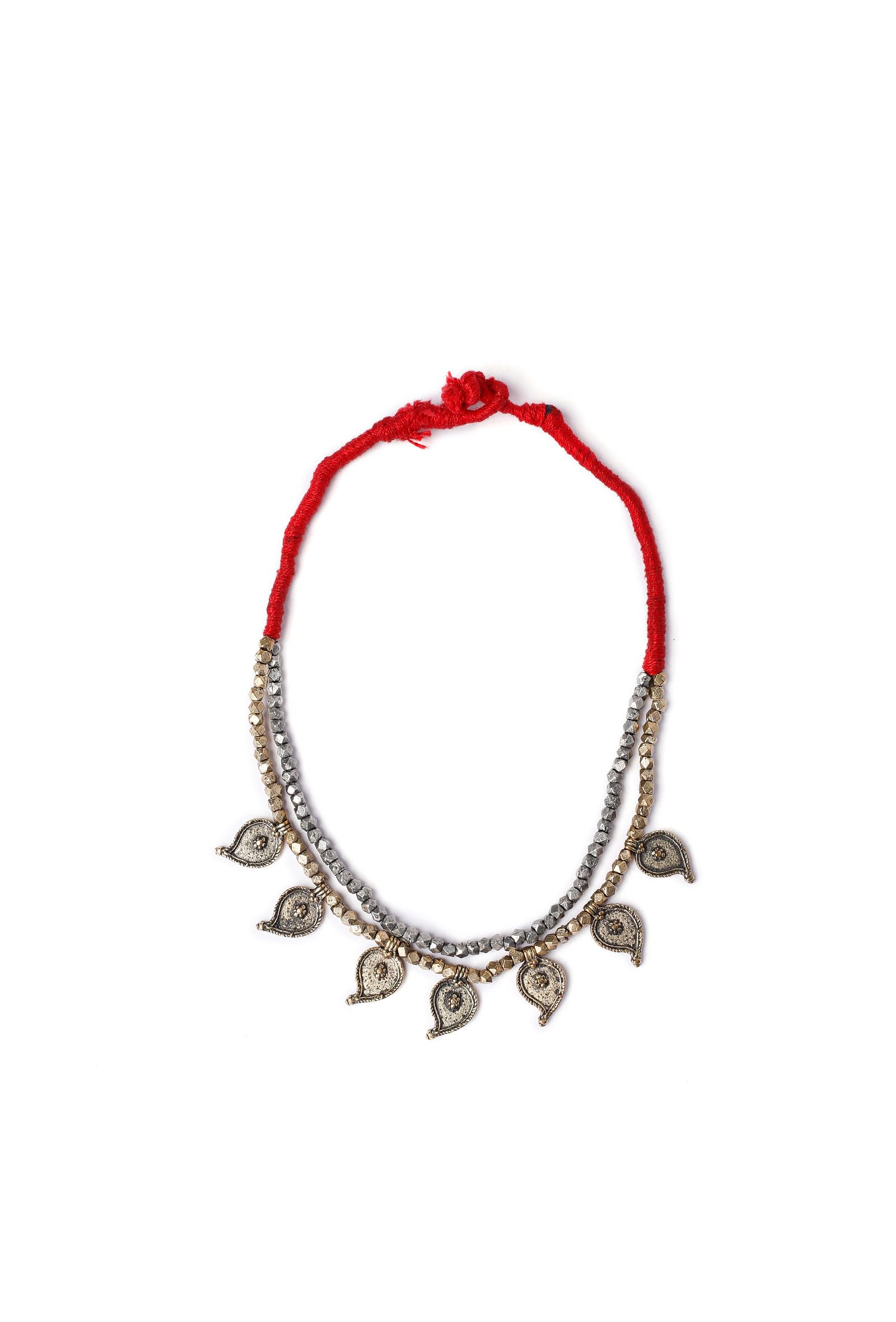 Dhokra-Inspired Double Strand Necklace
