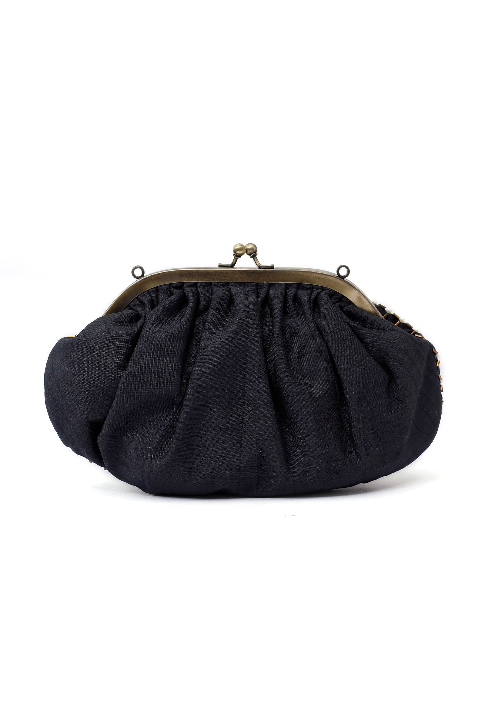 Auster Black Embellished Clutch Bag