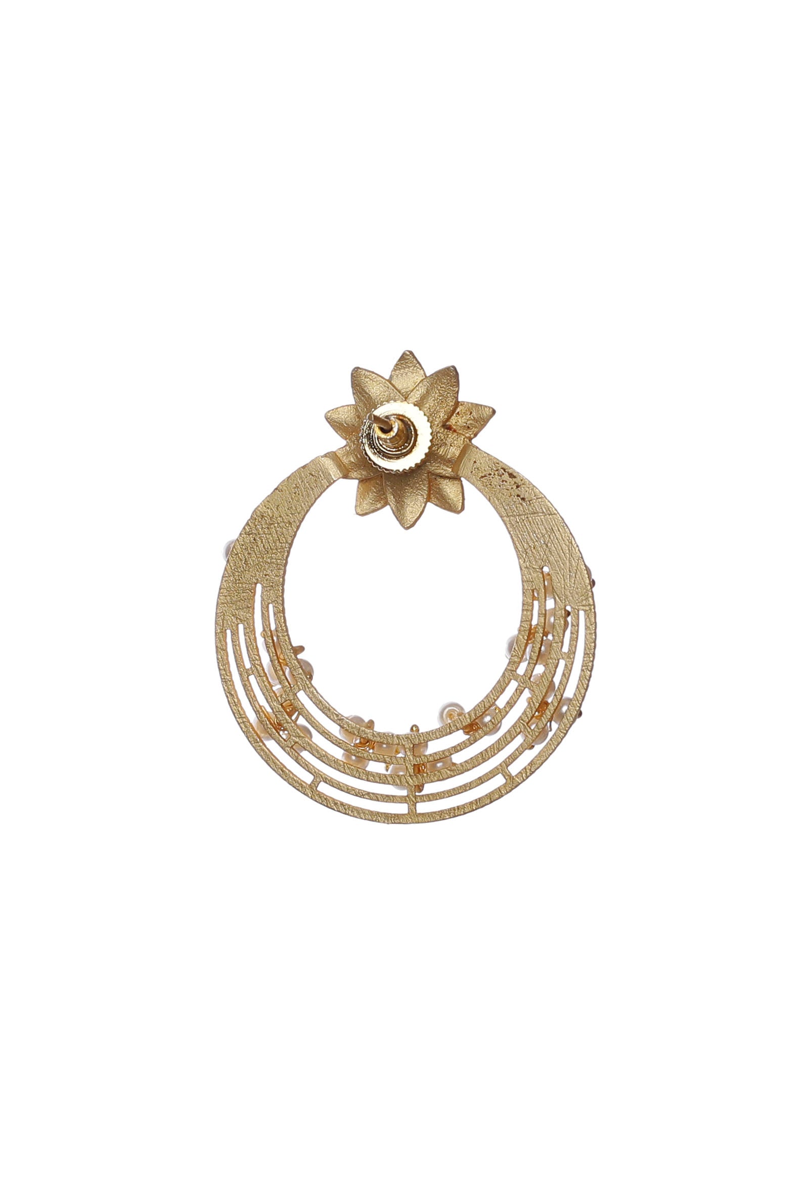 Starkle Gold Embellished Earrings