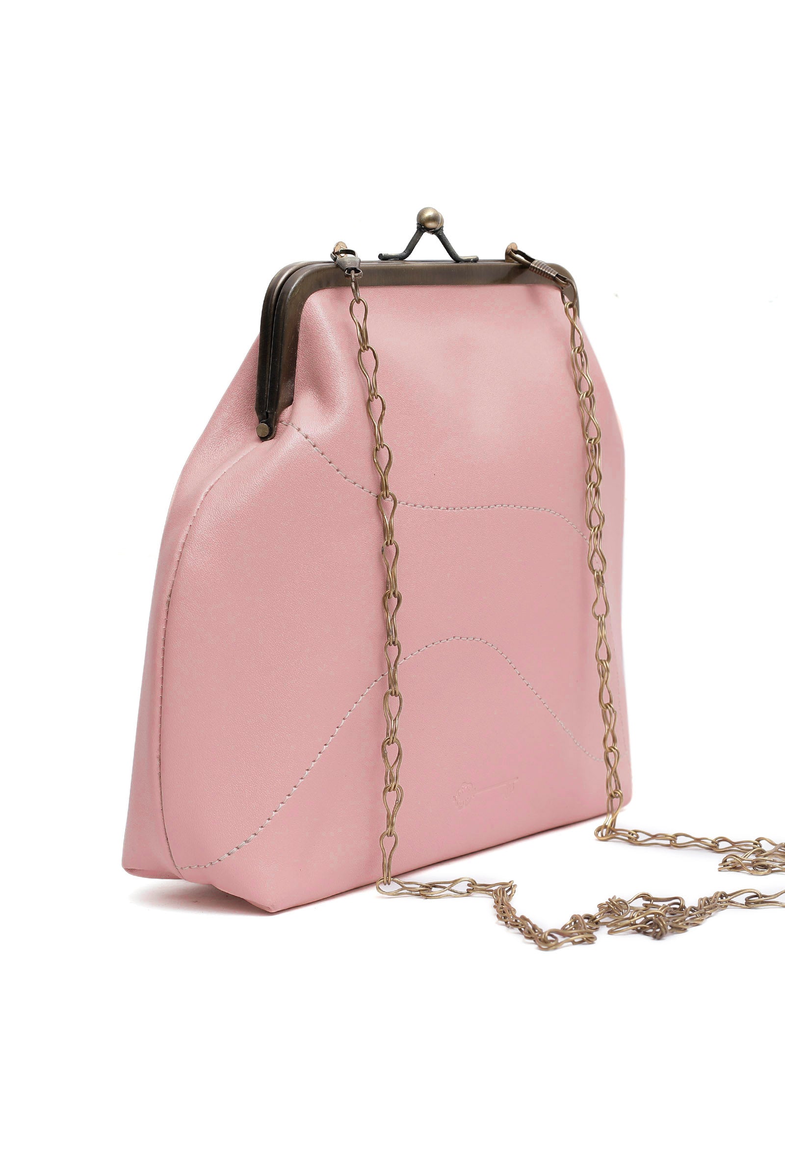 Solid Pink Clutch Bag