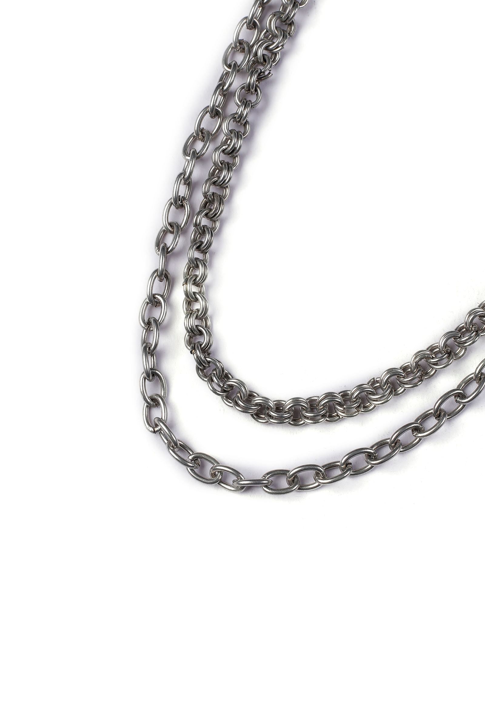 Silver Double Layered Chain