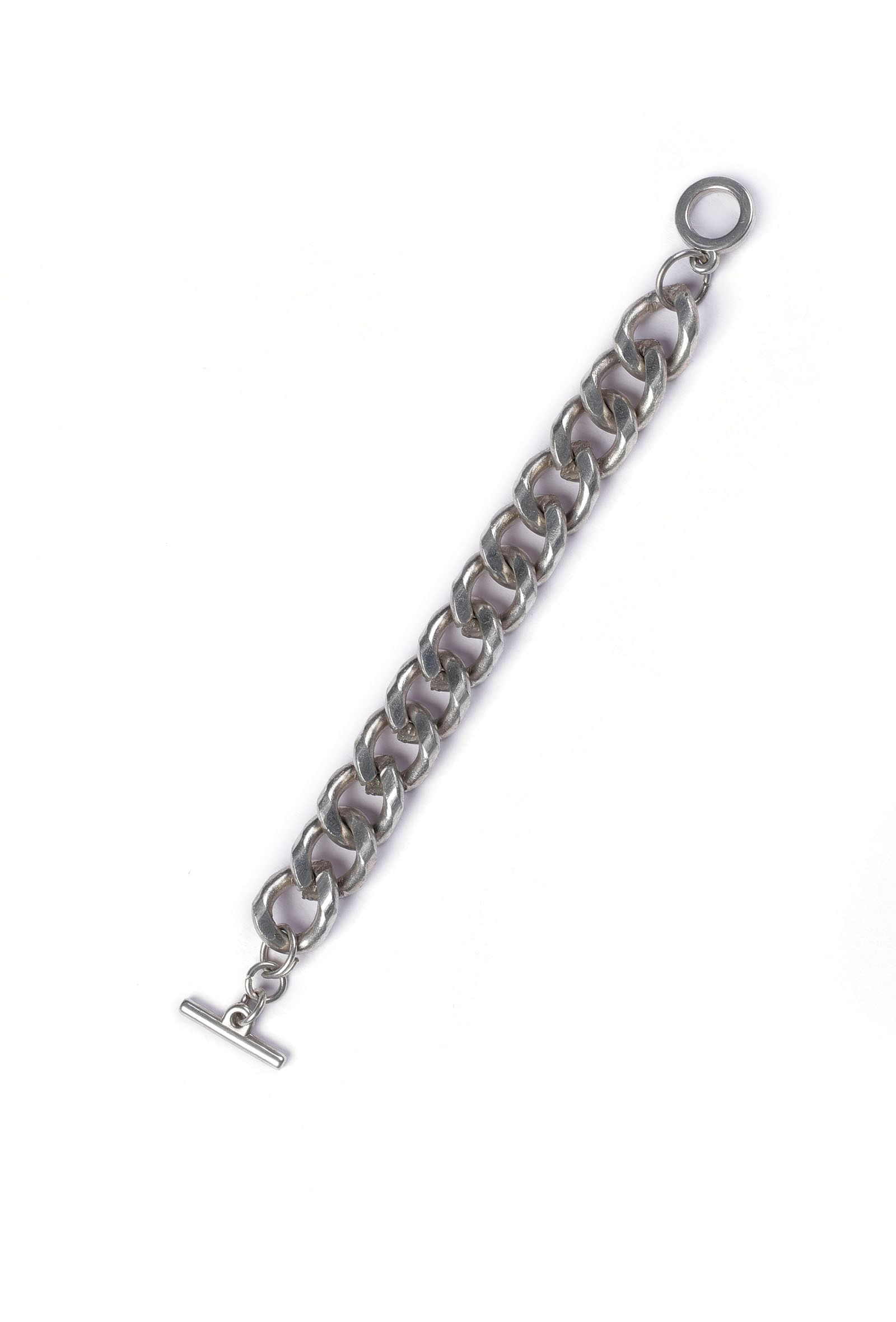 Qadira Three Layered Silver Chain Bracelet