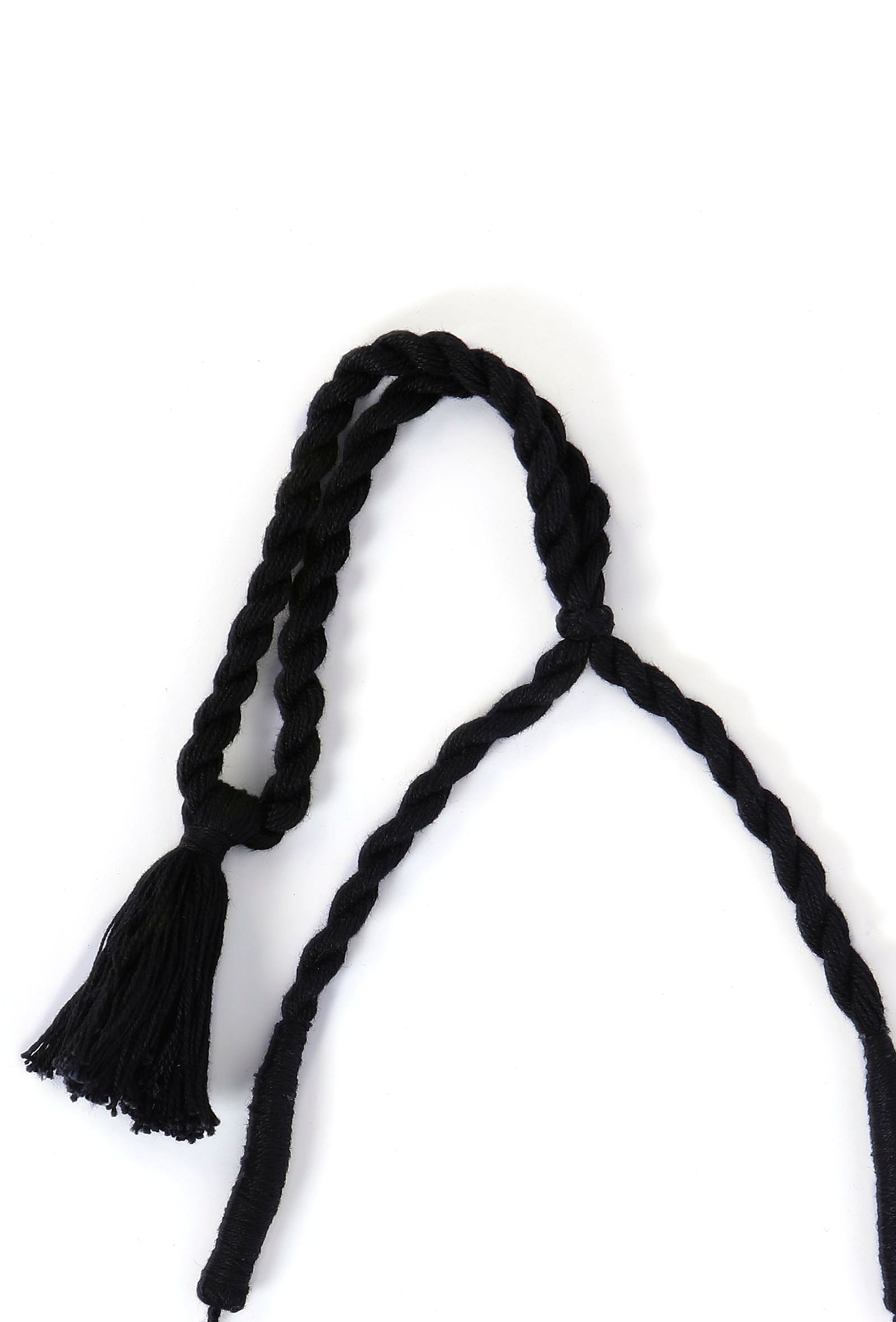 Sneha Silver Black Thread Necklace