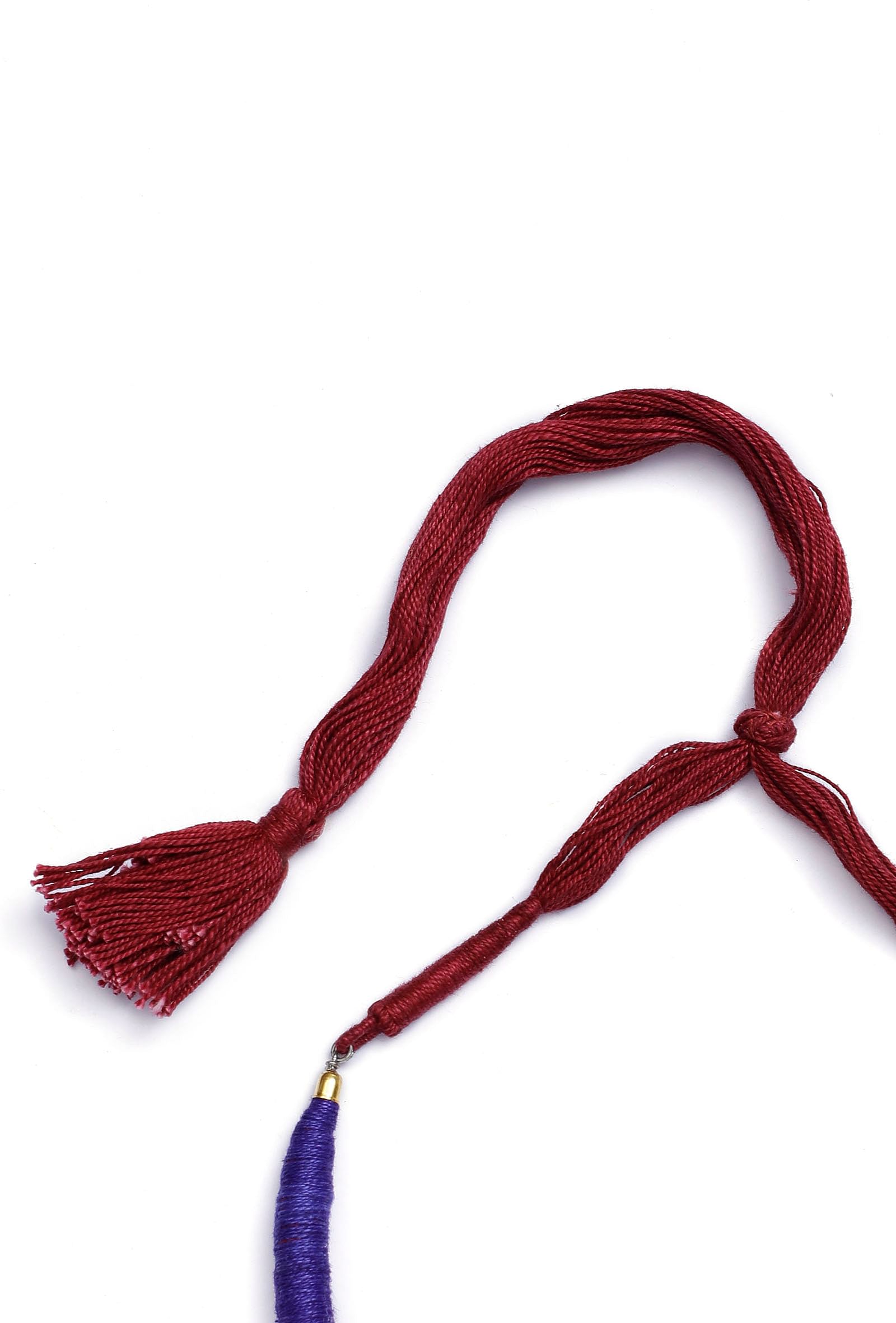 Avery Black Thread Choker Tribal Necklace
