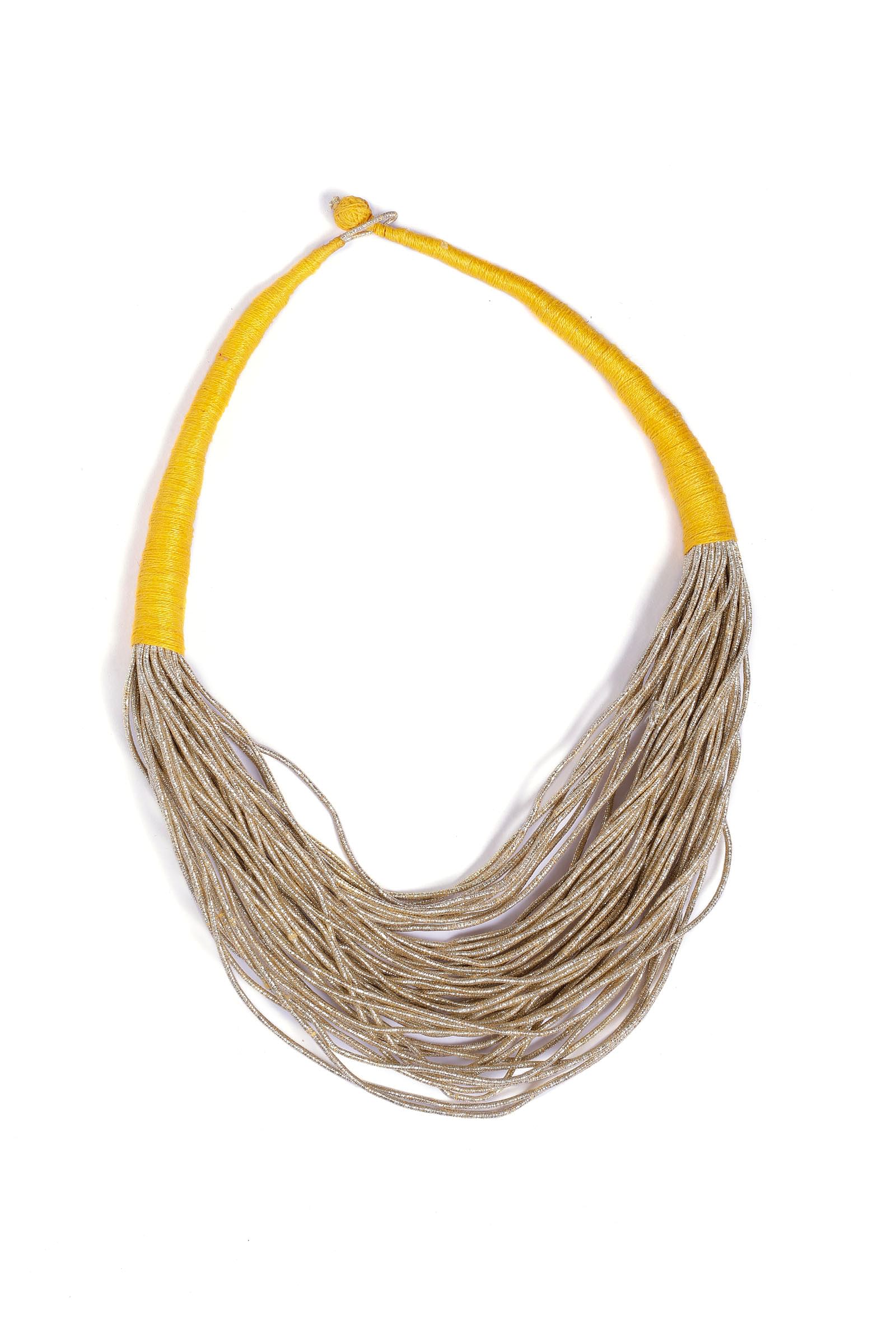 Tuscan Gold Layered Thread Necklace