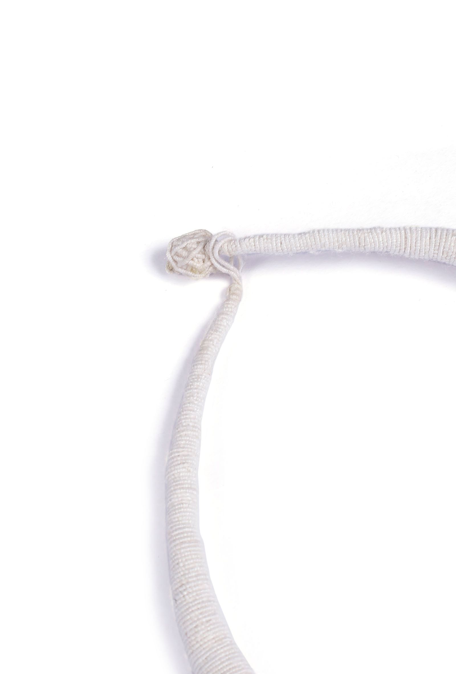 Daisy White Coin Layered Thread Necklace