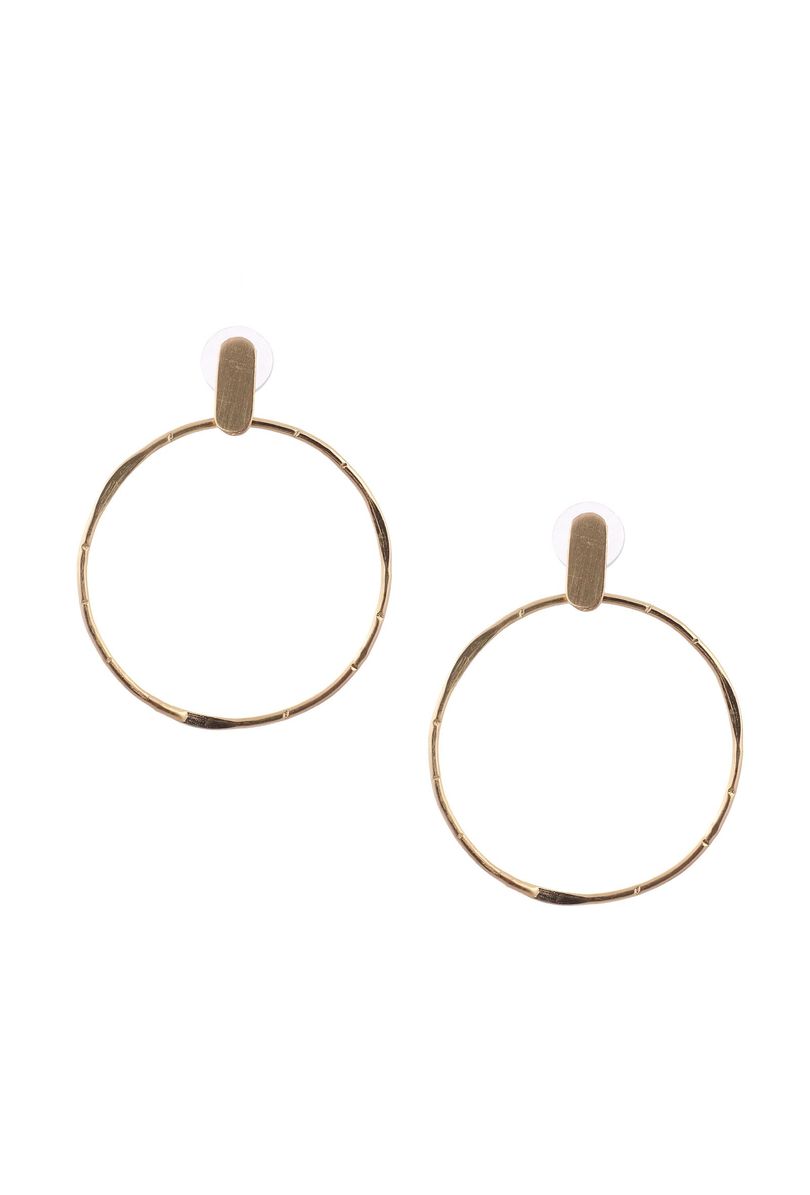 Big Loop Brass Earrings