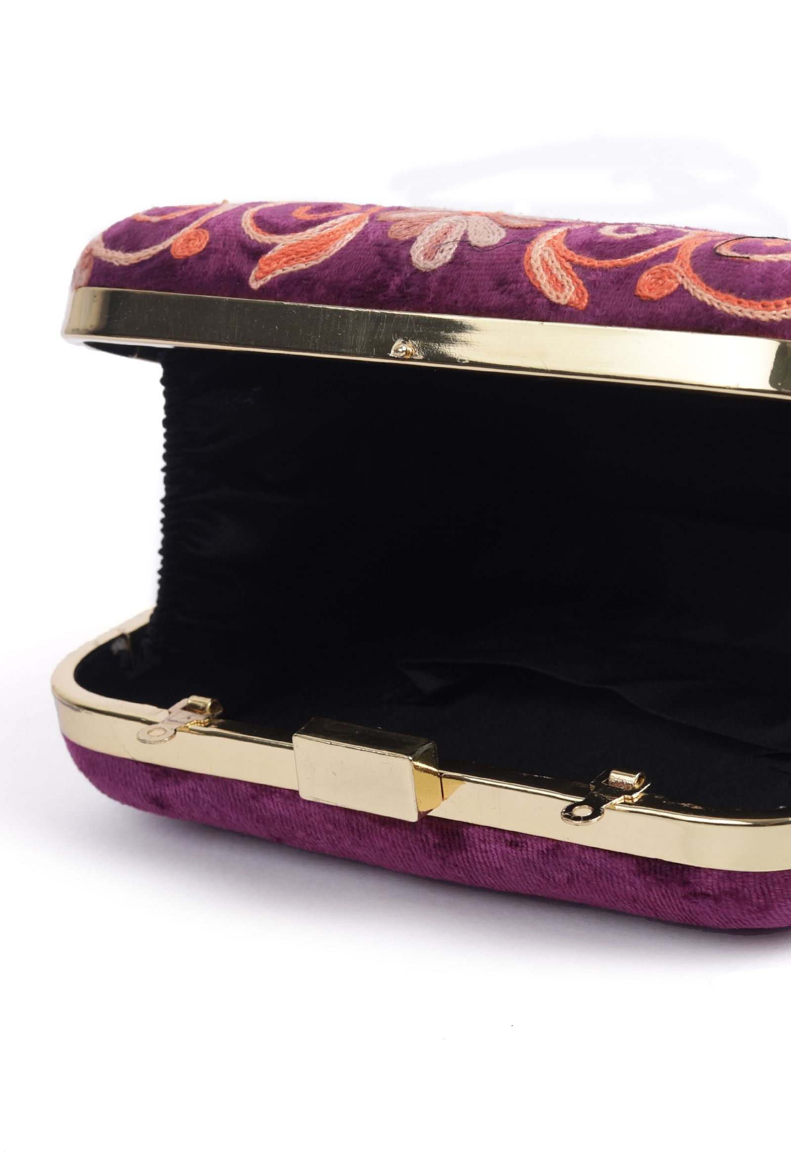 Purple Velvety box clutch